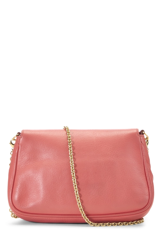Pink Leather Fendista Crossbody, , large image number 3
