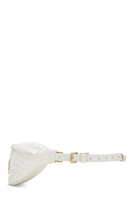 White Calfskin New Wave Belt Bag, , large image number 2