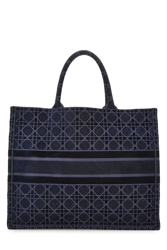 Navy Velvet Book Tote Large, , large image number 3