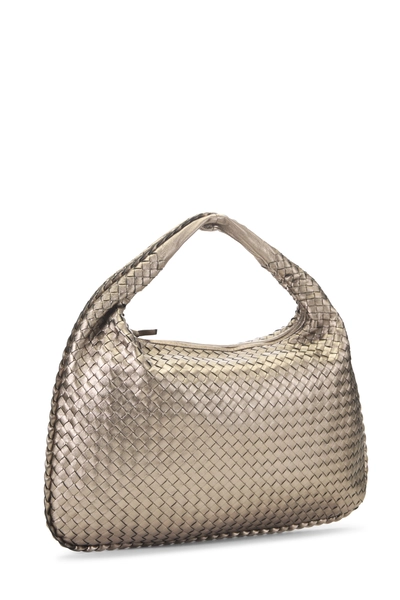 Gold Intrecciato Veneta Hobo Large, , large