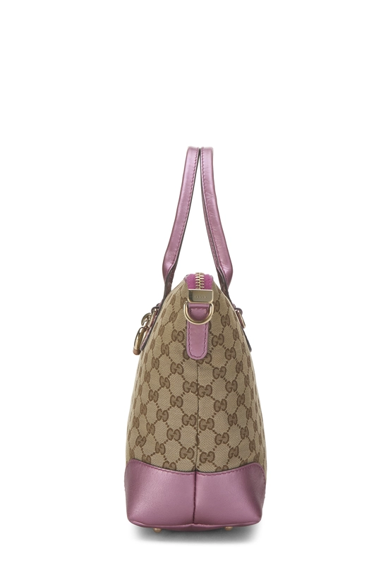 Pink Original GG Canvas Heart Bit Zip Tote, , large image number 2