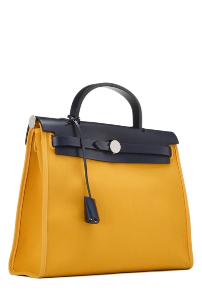 Jaune d'or Canvas Herbag Zip 31, , large