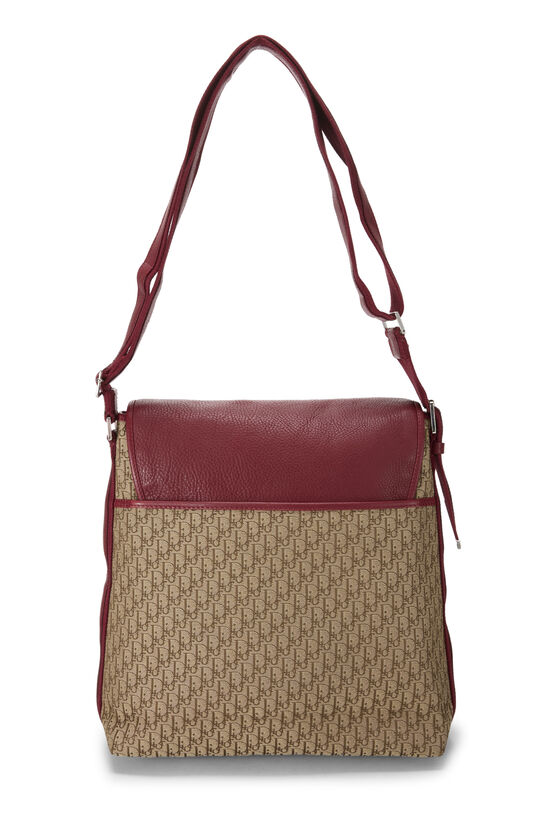 Burgundy Trotter Canvas Street Chic Messenger Bag, , large image number 3