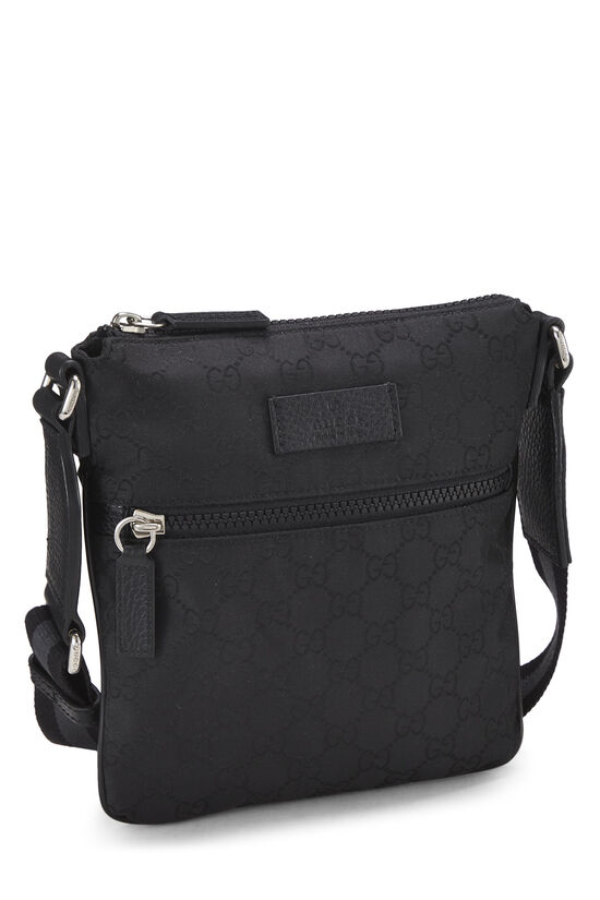 Black Original GG Canvas Double Zip Messenger Small, , large image number 1