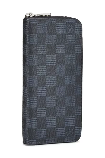 Damier Cobalt Zippy Vertical, , large