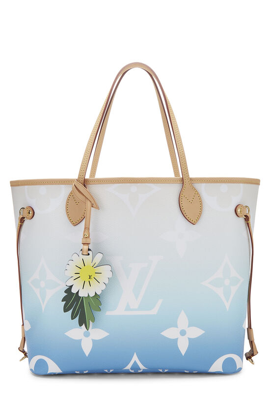 Blue Monogram Giant By The Pool Neverfull MM NM, , large image number 1
