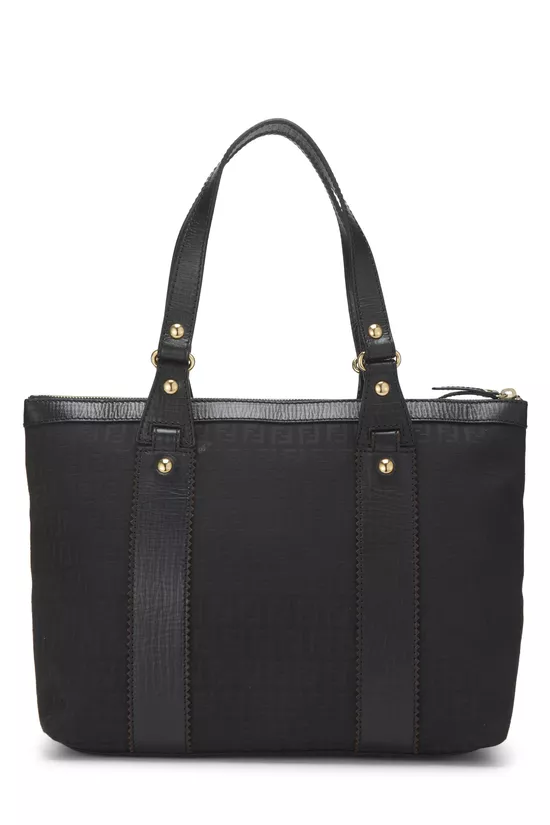 Black Zucchino Canvas Zip Tote Medium, , large image number 3