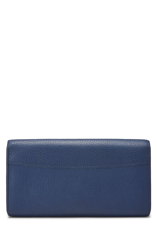 Blue Taurillon Capucines Wallet, , large image number 2