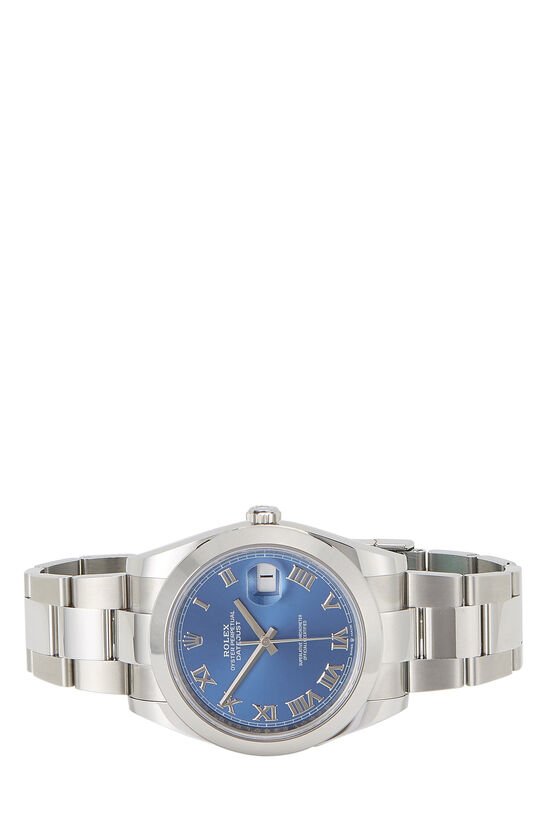 Stainless Steel Blue Roman Datejust 126300 40mm, , large image number 2