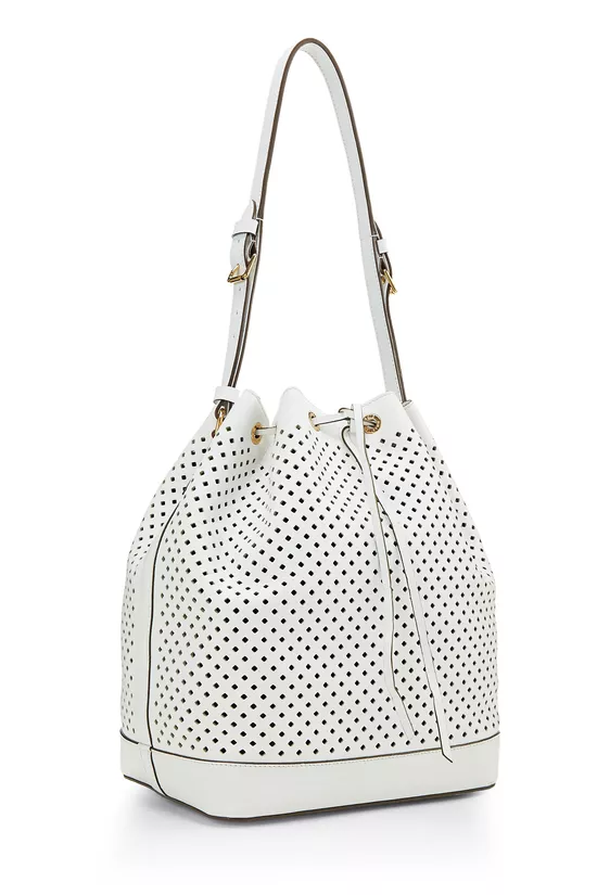 White Perforated Leather No&eacute;, , large image number 1
