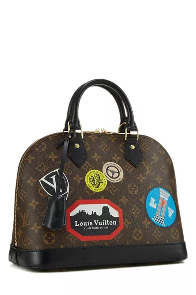 World Tour Monogram Canvas Alma PM, , large