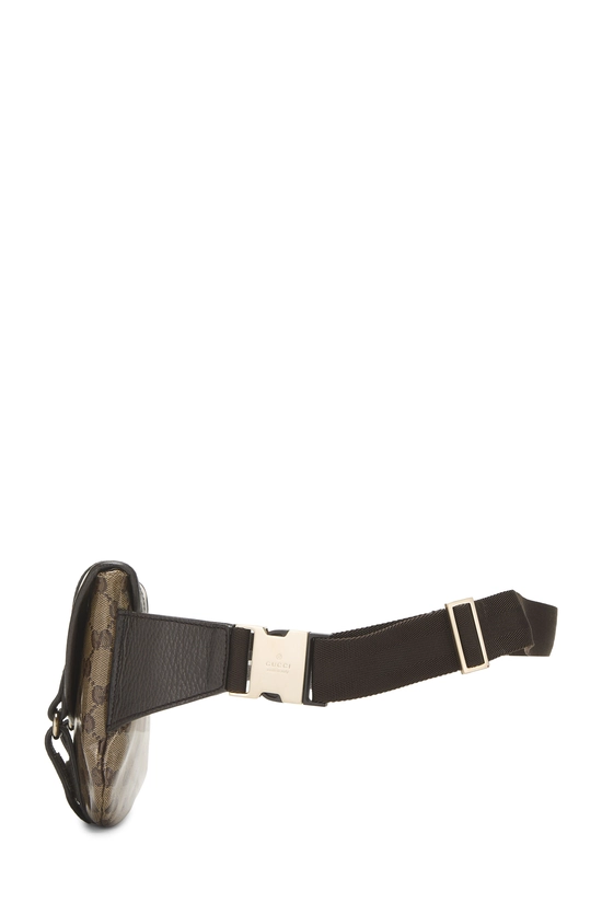 Brown Crystal Canvas Buckle Belt Bag, , large image number 2