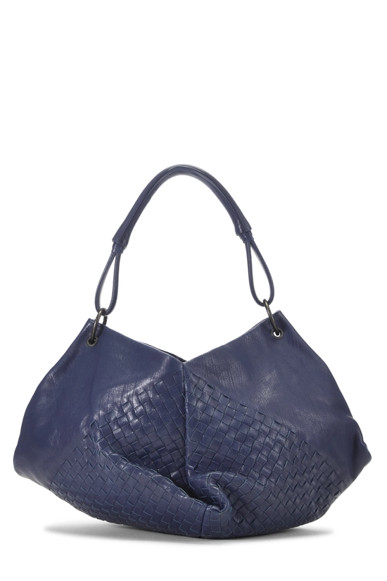 Navy Intrecciato Aquilone Fortune Cookie Hobo, , large image number 3