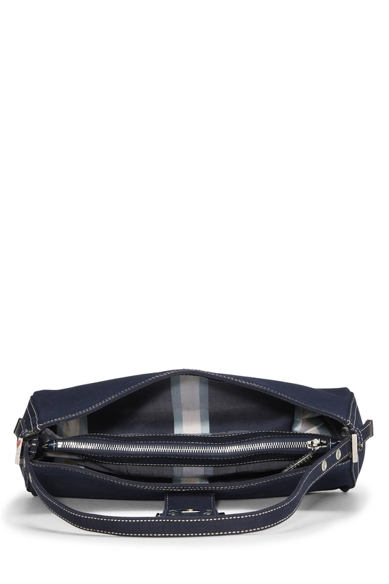 Navy Canvas Shoulder Bag Small, , large image number 5