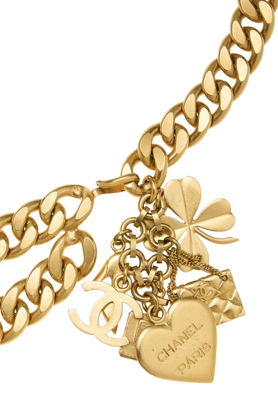 Gold Lucky Charms Chain Belt 2, , large