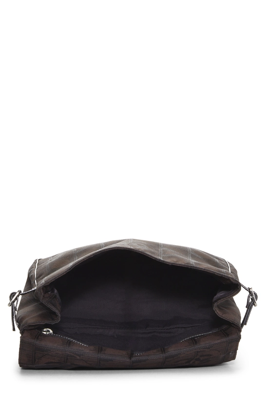 Brown Nylon Travel Line Shoulder Bag Small, , large image number 5
