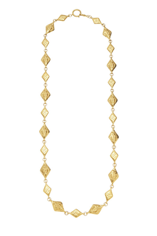 Gold Engraved Pendant Necklace, , large image number 0