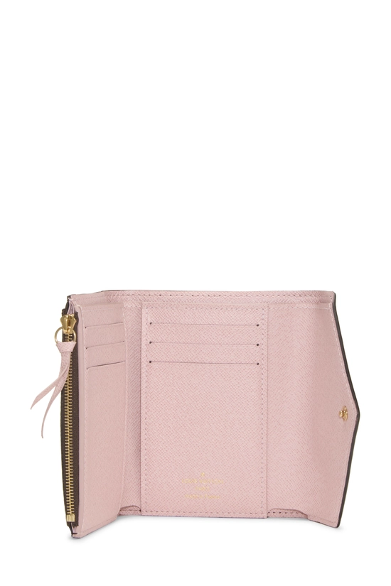 Pink Monogram Canvas Victorine Wallet, , large image number 3