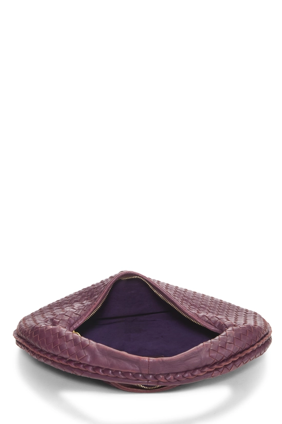 Purple Intrecciato Veneta Hobo Medium, , large image number 5