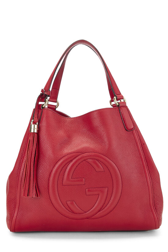 Red Leather Soho Convertible Shoulder Bag, , large image number 0
