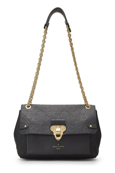 Louis Vuitton Black Monogram Empreinte Leather Vavin PM NM