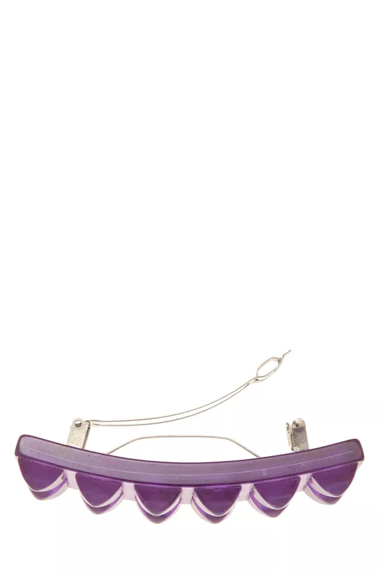 Purple Acrylic Hair Barrette , , large image number 2