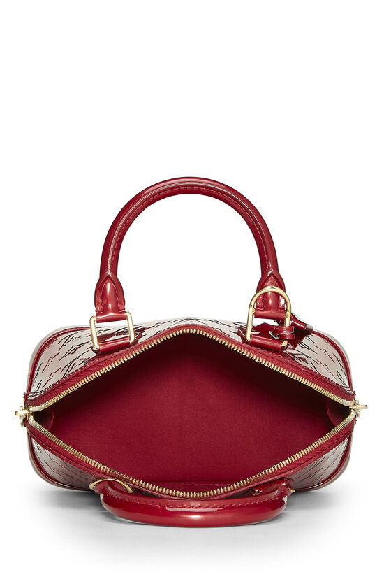 Louis Vuitton Red/Pink Monogram Vernis rayures Alma Bb Bag
