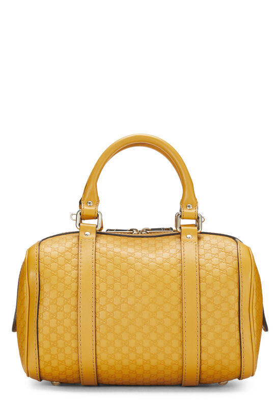 Yellow Microguccissima Boston Handbag Small, , large image number 5