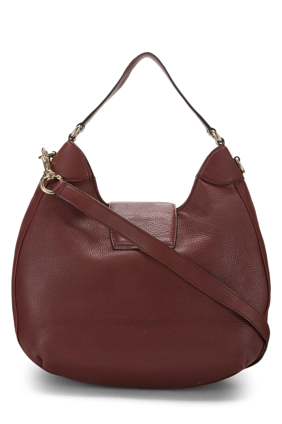 Brown Leather Dressage Horsebit Hobo, , large image number 3