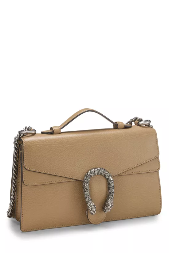 Beige Leather Dionysus Shoulder Bag Small, , large image number 1