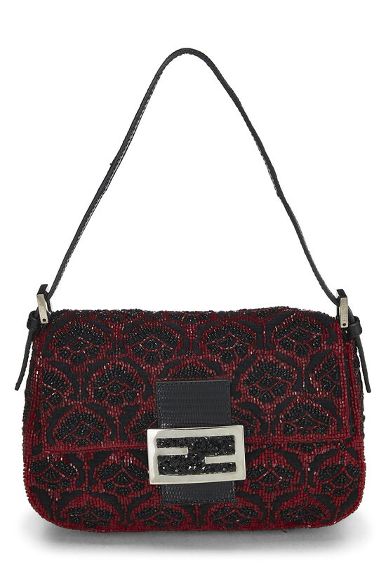 Black & Red Beaded Mama Mini, , large image number 0
