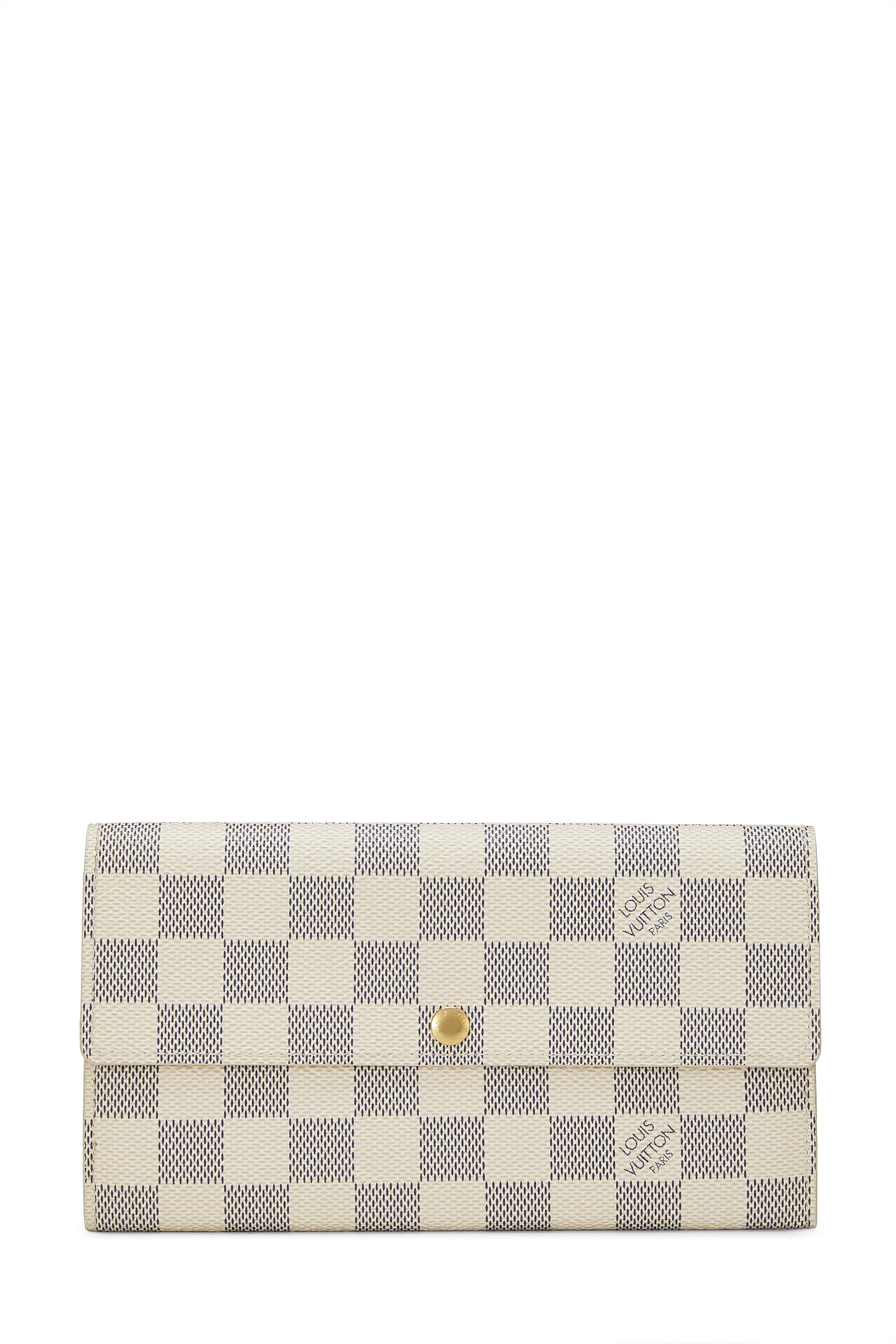damier azur wallet