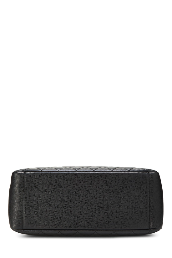 Black Quilted Caviar Grand Shopping Tote (GST), , large image number 4