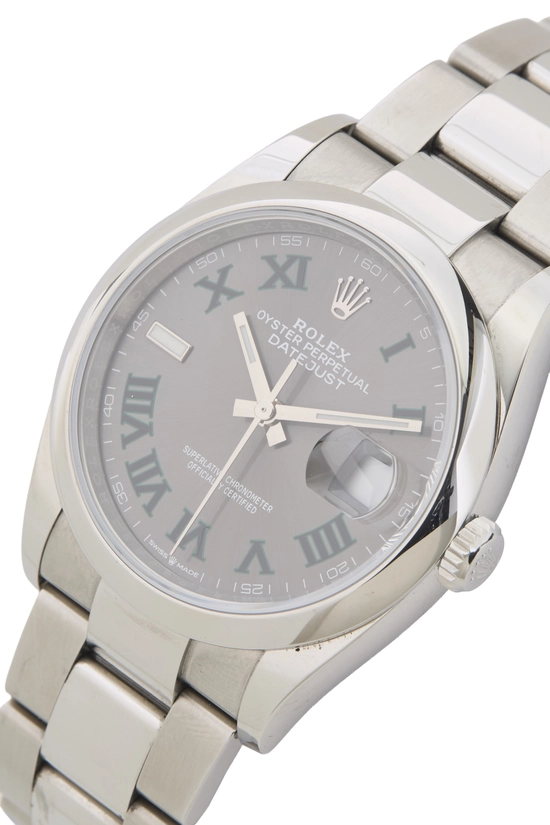 Rolex Stainless Steel Datejust Wimbledon 126200 36mm, , large image number 1
