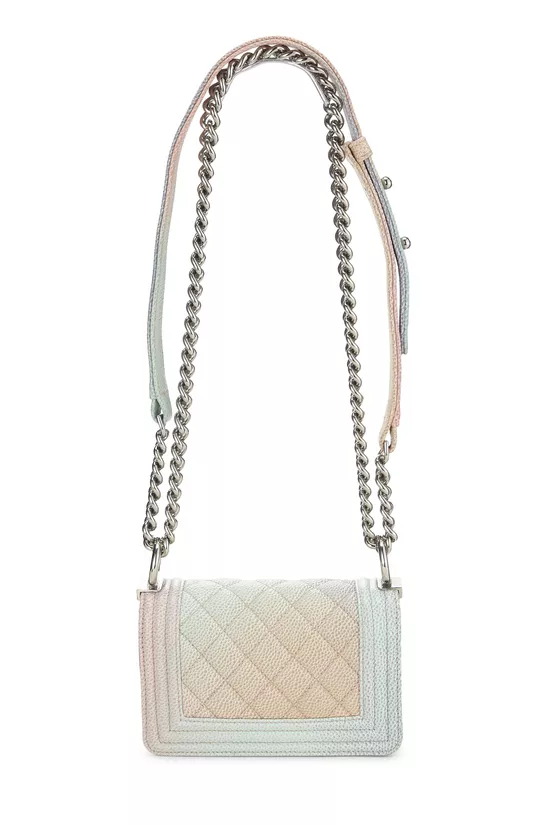 Rainbow Quilted Caviar Boy Bag Mini, , large image number 3