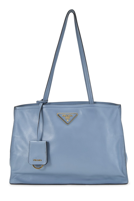 Blue Calfskin Leather Etiquette Bag, , large image number 0