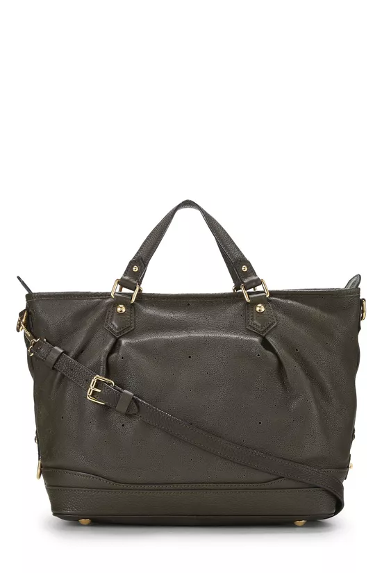 Green Monogram Mahina Leather Stellar PM, , large image number 3