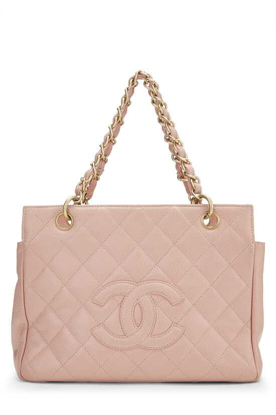 Pink Quilted Caviar Timeless CC Tote Small, , large image number 0