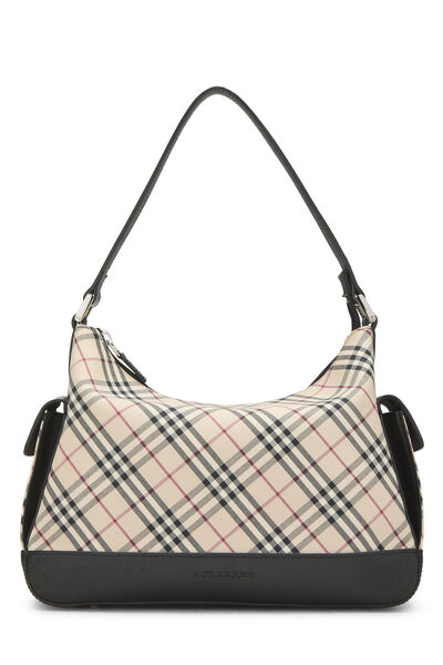 Black House Check Jacquard Hobo Small