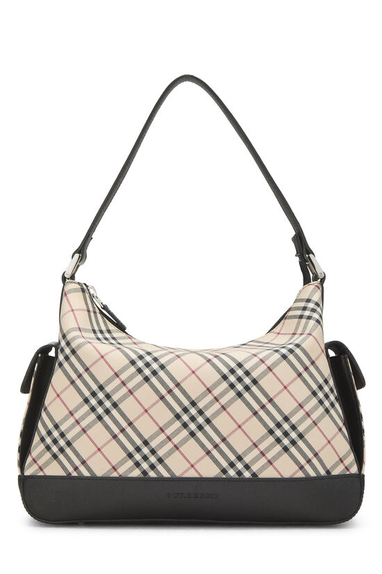 Black House Check Jacquard Hobo Small, , large image number 0