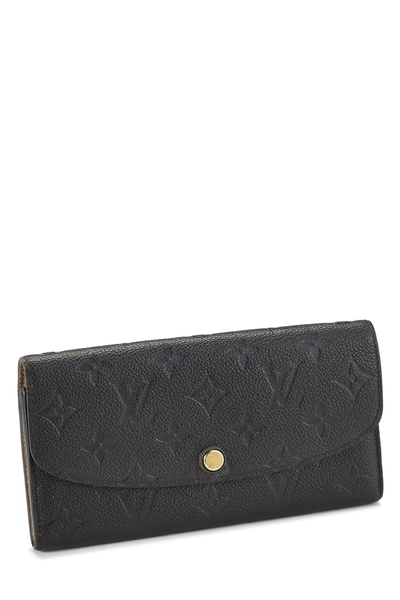 Noir Monogram Empreinte Emilie Wallet, , large