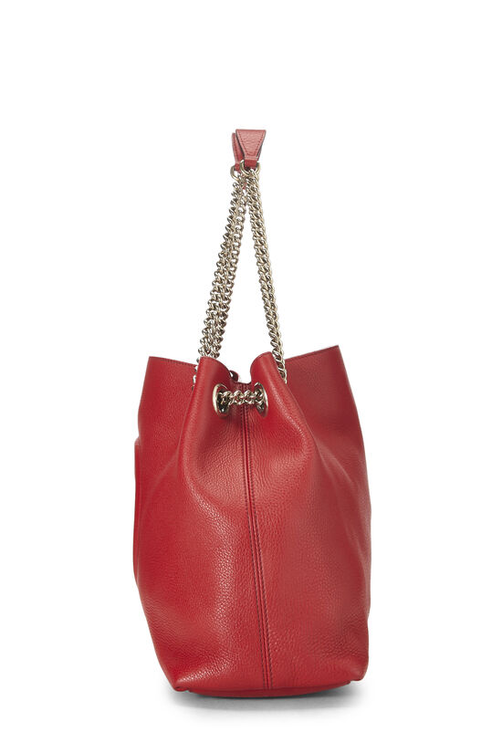 Red Leather Soho Chain Tote, , large image number 2
