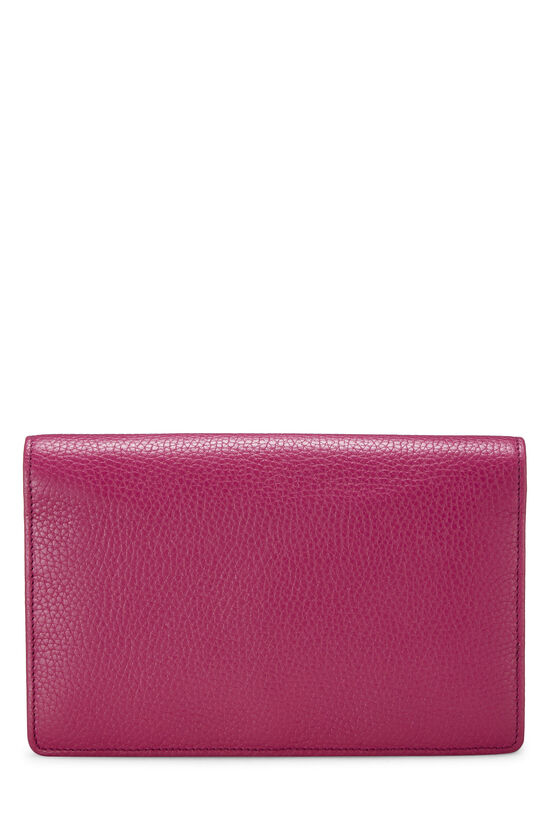 Pink Leather Soho Wallet On Chain (WOC), , large image number 4