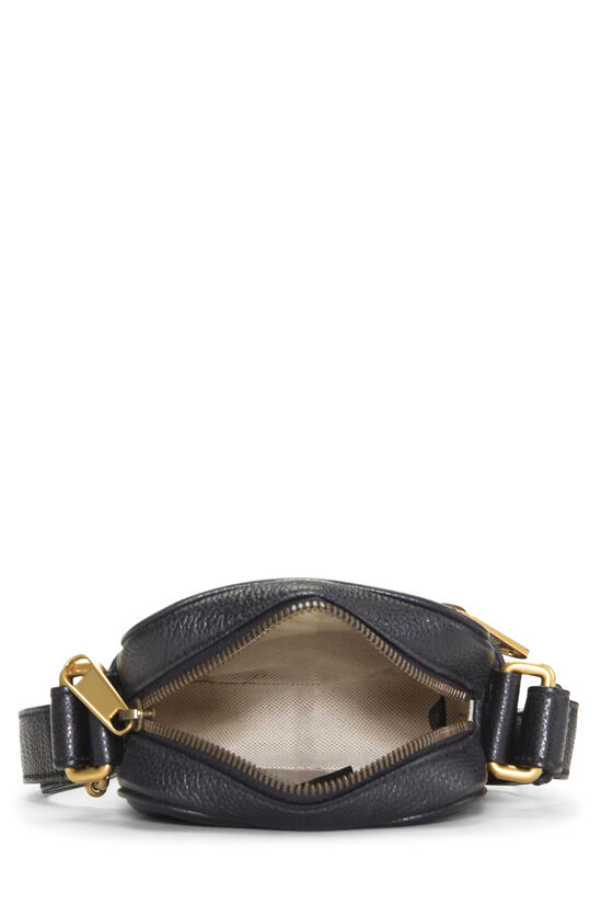 Black Leather Vertical Camera Bag Mini, , large image number 5