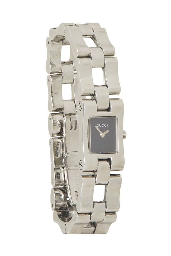 Stainless Steel & Black 2305L Link Watch, , large image number 1