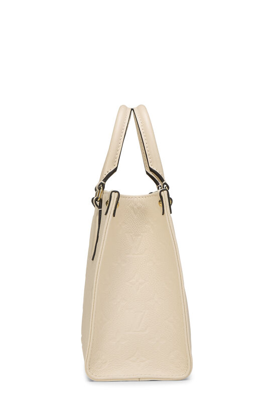 Cream Giant Monogram Empreinte On The Go PM, , large image number 2