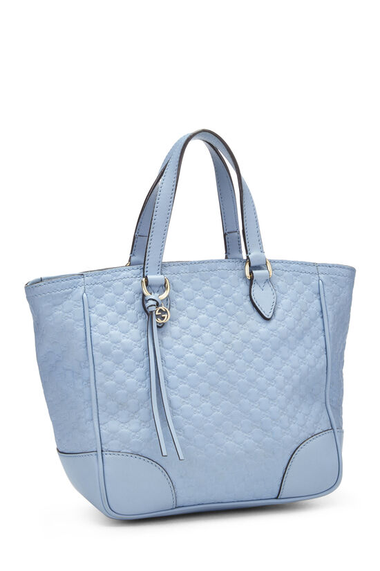 Blue Microguccissima Leather Bree Top Handle Tote Small, , large image number 2