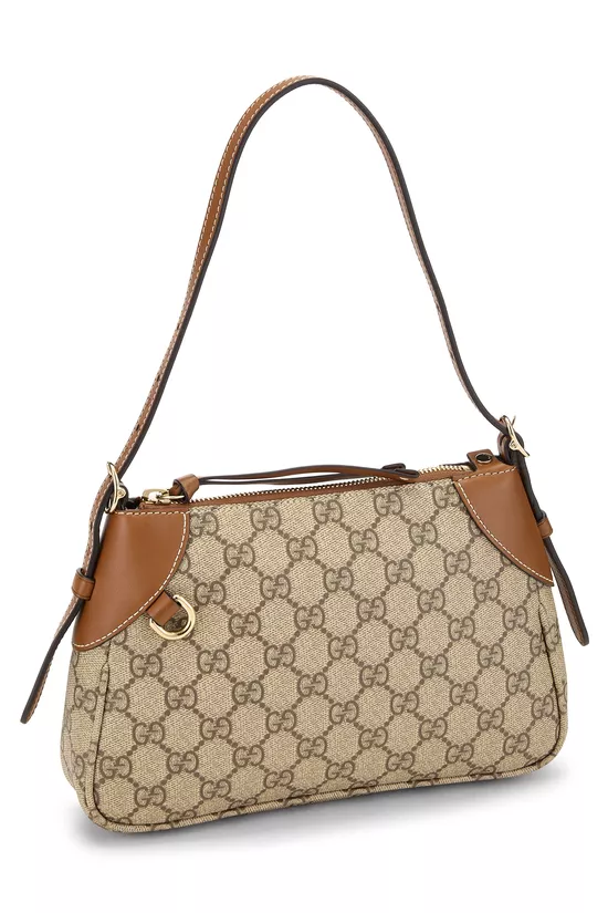 Brown GG Supreme Canvas Shoulder Bag Small, , large image number 1