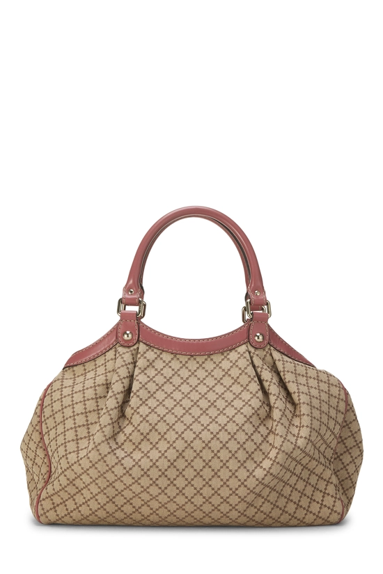 Pink Diamante Canvas Zip Sukey Large , , large image number 3