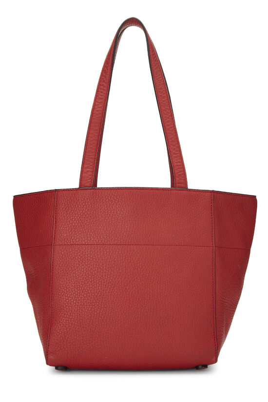 Red Vitello Daino Tote Small, , large image number 3